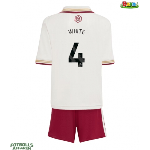 Arsenal Ben White #4 Tredjeställ Barn 2025-26 Kortärmad (+ Korta byxor)